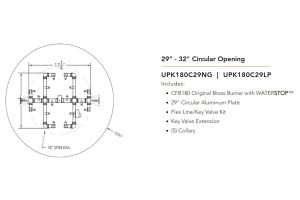 Universal Paver Fire Pit Kits for Circular Openings 23" - 42"