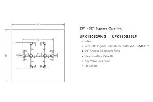 Universal Paver Fire Pit Kits for Square Openings 23" - 42"