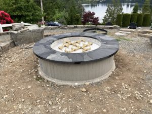 Round Ready to Finish Fire Table