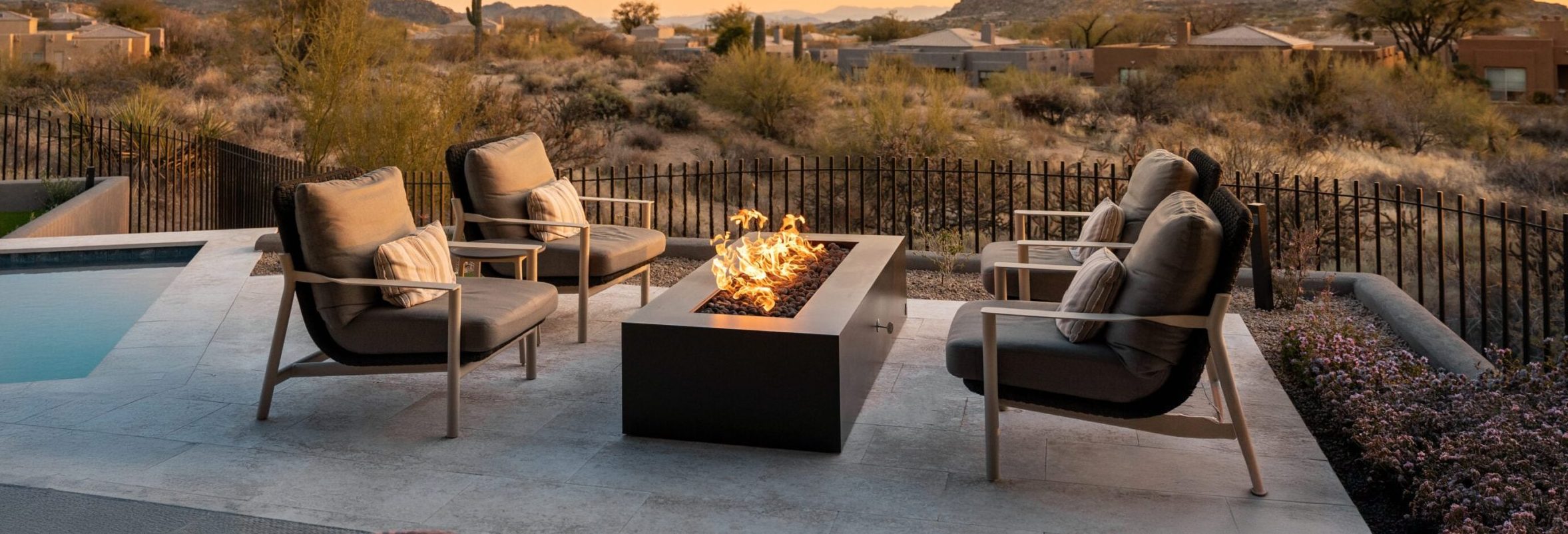 Olympic Fire Table River Stone Montana Fire Pits