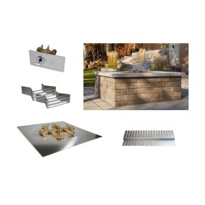Universal Crossfire Burner Package For Techo-Bloc BRANDON Paver Fire Pit – 180,000 BTUs