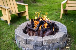 Steel Gas Fire Pit Log Sets - Welded Together