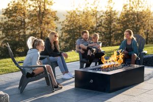 Custom Gather Series Fire Table - GFRC Concrete