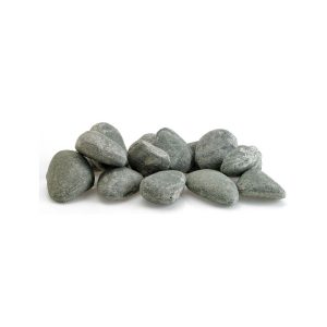 Cape Gray Ceramic Fire River Stones - 15 Stone Set