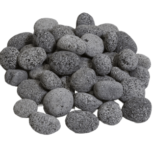 Medium Gray Lava Pebbles by Montana Fire Pits - 45 Pound Bags
