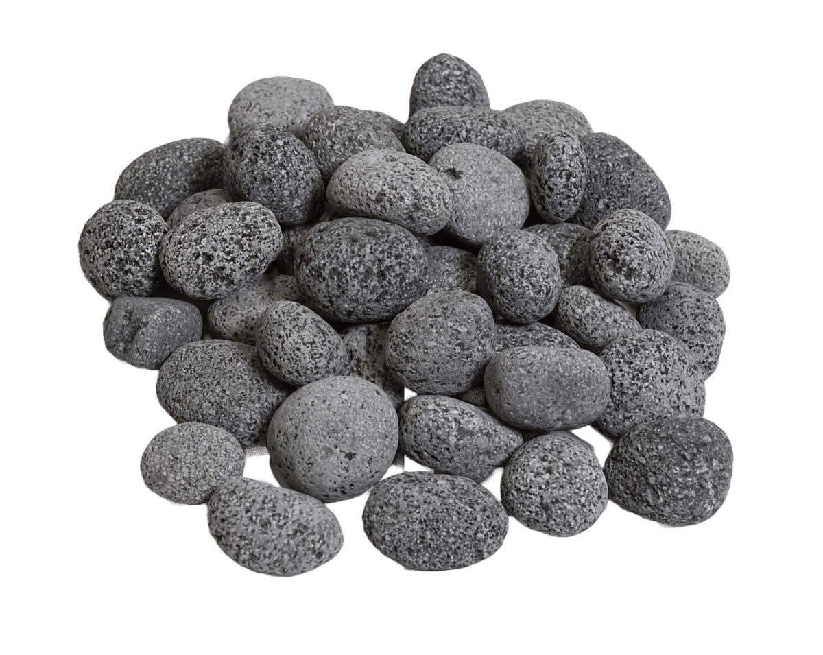 Medium Gray Lava Pebbles by Montana Fire Pits - 45 Pound Bags from Montana Fire Pits