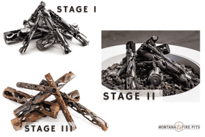Build-a-Set Individual Premium Ponderosa Hand Made Fire Pit Gas Logs