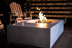 Lumera Gather Concrete Fire Table