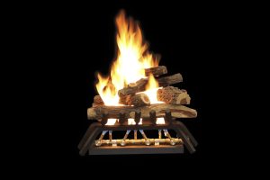 Outdoor Fireplace Kit for 24" Openings or Larger - Crossfire Brass Burner System