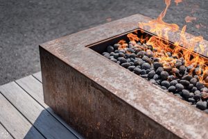 Custom Venture Series Metal Fire Feature