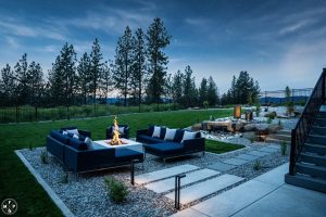Cubo Concrete Fire Table from Montana Fire Pits