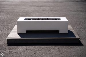 The Den Concrete Fire Table