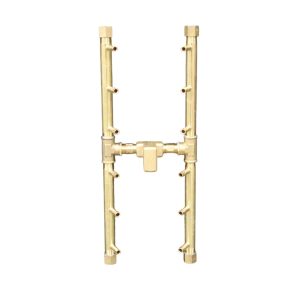 120K BTU 18" X 6.75" Universal Crossfire H-Style Brass Burner