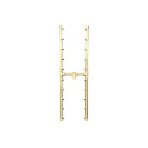 200K BTU 30" x 8.75" Universal Crossfire H-Style Brass Burner – Openings 40" x 17" or Larger (UH200-WT)