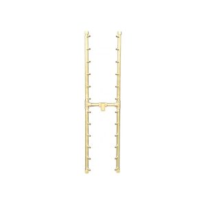 240K BTU 36" x 8.75" Universal Crossfire H-Style Brass Burner – Openings 46" x 17" or Larger (UH240-WT)