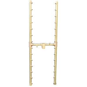 300K BTU 42" x 14.125" Universal Crossfire H-Style Brass Burner