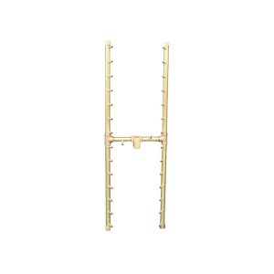 340K BTU 48" x 14" Universal Crossfire H-Style Brass Burner – Openings 62" x 25" or Larger (UH340-WT)