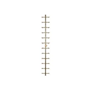 350K BTU 53.75" x 7" Universal Crossfire Tree-Style Brass Burner – Openings 58" x 14" or Larger (UT350-WT)