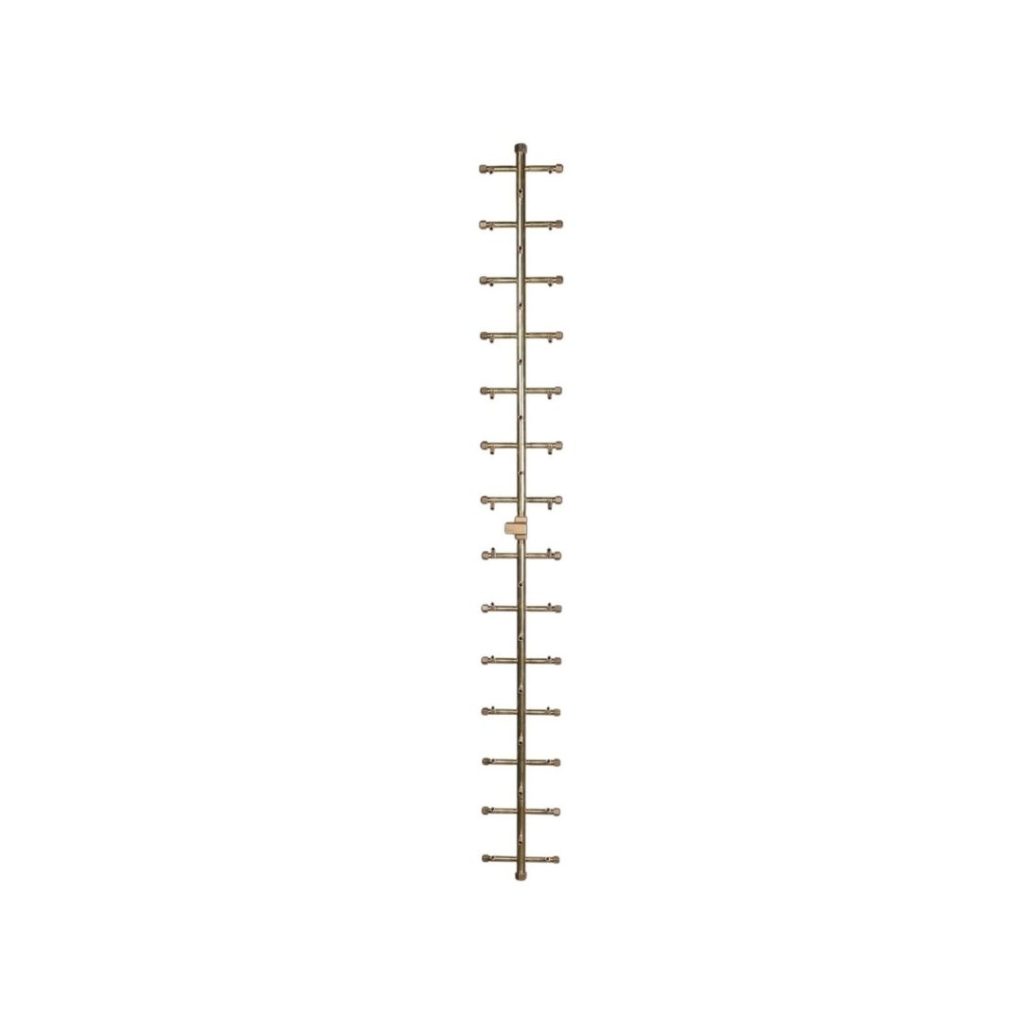 410K BTU 62.5" x 7" Universal Crossfire Tree-Style Brass Burner – Openings 66" x 14" or Larger (UT410-WT)