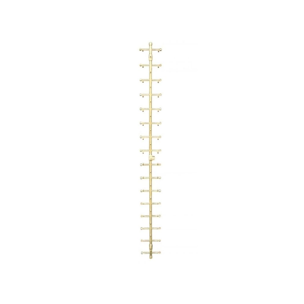 470K BTU 69" x 6.25" Universal Crossfire Tree-Style Brass Burner – Openings 74" x 14" or Larger (UT470-WT)