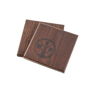 Arbor Wood 4" Square Coasters - Set of 2
