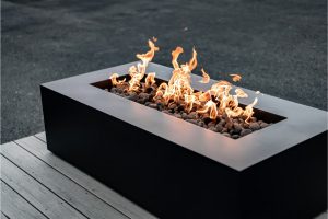 Olympic Steel Fire Pit Table – 60″ Black Diamond – Fast Ship