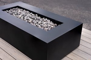 Olympic Steel Fire Pit Table – 60″ Black Diamond – Fast Ship