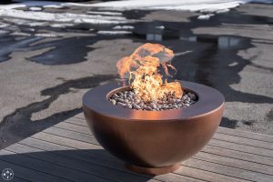 Penny Vein Cascade Fire Table from Montana Fire Pits