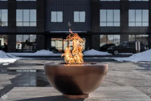 Penny Vein Cascade Fire Table from Montana Fire Pits