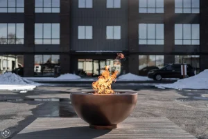 Penny Vein Cascade Fire Table from Montana Fire Pits