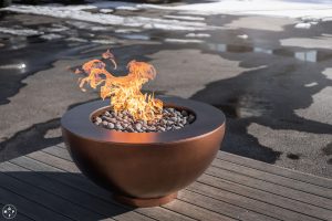 Penny Vein Cascade Fire Table from Montana Fire Pits