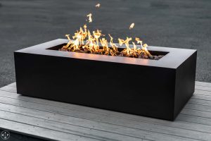 Black Iron II Olympic Fire Table from Montana Fire Pits