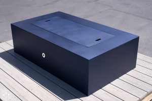 Olympic fire pit table in Midnight Blue