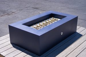 Olympic fire pit table in Midnight Blue