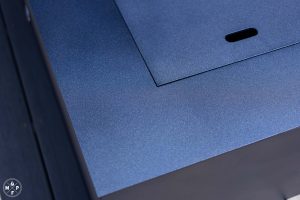 Olympic fire pit table in Midnight Blue