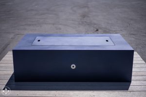 Olympic fire pit table in Midnight Blue