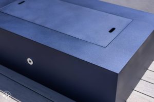 Olympic fire pit table in Midnight Blue