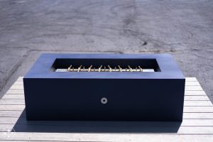 Olympic fire pit table in Midnight Blue