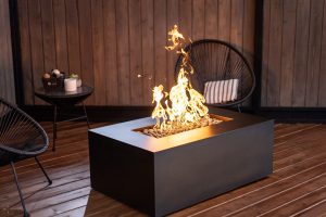 Olympic fire pit table in Oil Rubbed Bronze