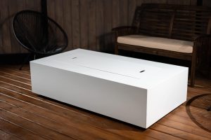Alps White Olympic Fire Table from Montana Fire Pits