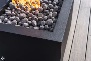 Black Diamond Glacier Studio Fire Table from Montana Fire Pits
