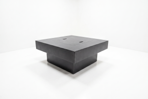 Redwood Fire Pit Table – Steel Charcoal 36″ x 36″ – Fast Ship