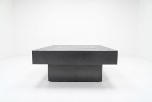 Redwood Fire Pit Table – Steel Charcoal 36″ x 36″ – Fast Ship