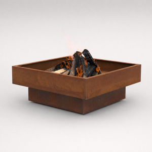 The Ponderosa Corten Steel Premium Fire Pit - Wood Burning