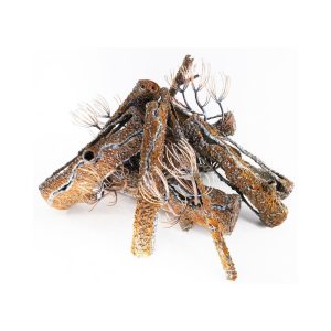 Full Steel Log Set – Premium Rustic Pine Fire Pit Gas Logs